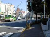江戸川区の三角バス停付近