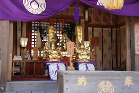 押切稲荷神社の拝殿