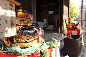 関ヶ島胡録神社の展示